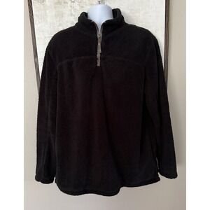 Grizzly‎ Sherpa Men's Fuzzy Soft 1/4 Zip Pullover Jacket Warm Size Large